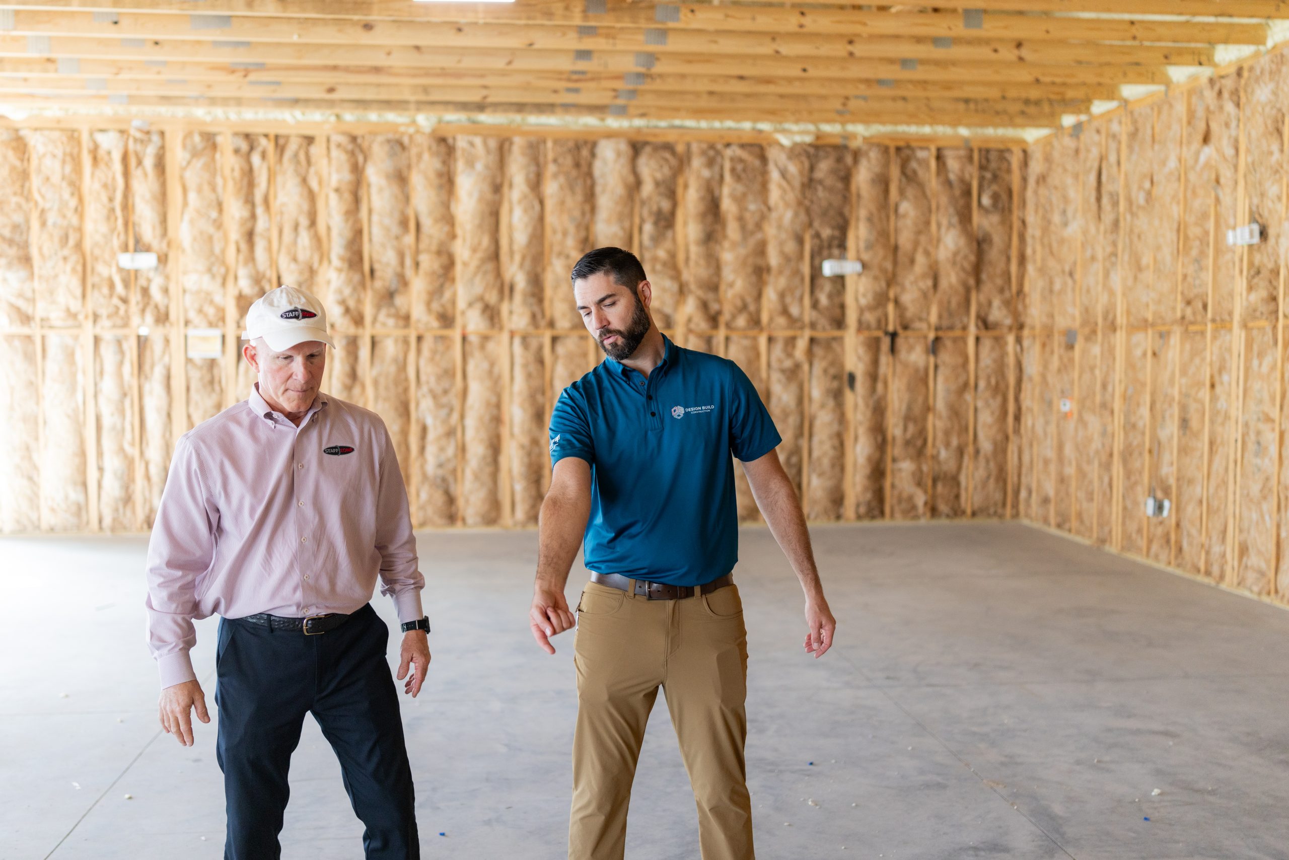 client working with a design build company blog header