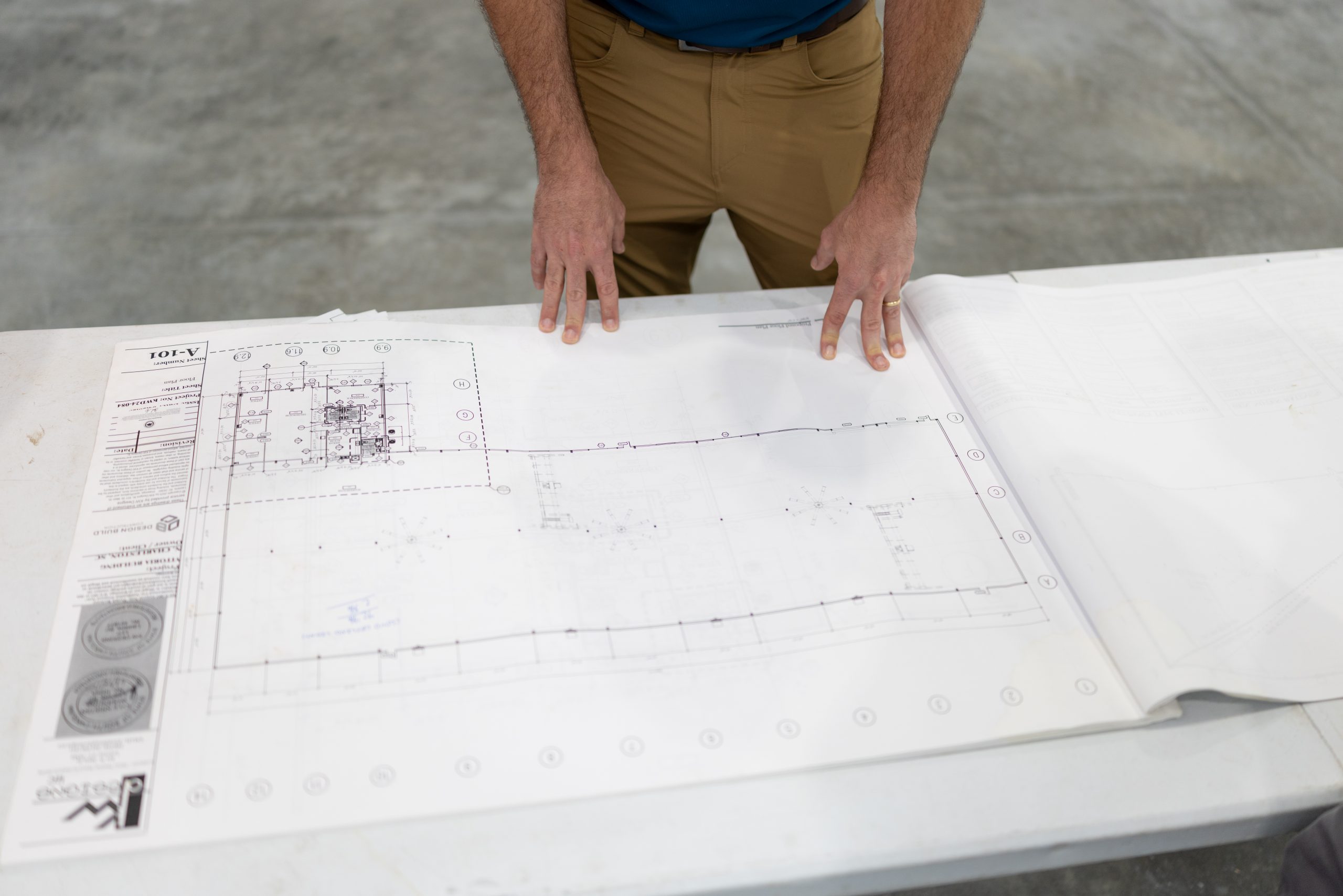 healthcare construction blueprints blog header